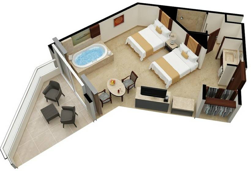Cameră Superioară cu Vedere spre Grădina, Moon Palace Nizuc  All Inclusive
