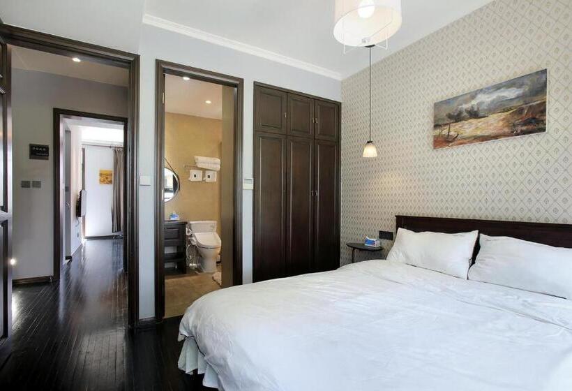 스탠다드 룸 가든 전망, Shanghai Downtown Hills Boutique Guesthouse   Near Metro Line 7, Exit 3, Changping Road