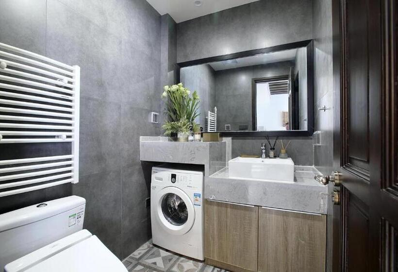 스탠다드 내측 룸, Shanghai Downtown Hills Boutique Guesthouse   Near Metro Line 7, Exit 3, Changping Road