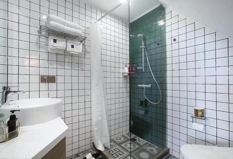스탠다드 내측 룸, Shanghai Downtown Hills Boutique Guesthouse   Near Metro Line 7, Exit 3, Changping Road