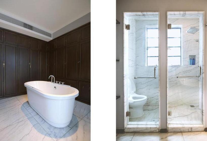 스탠다드 발코니 룸, Shanghai Downtown Hills Boutique Guesthouse   Near Metro Line 7, Exit 3, Changping Road
