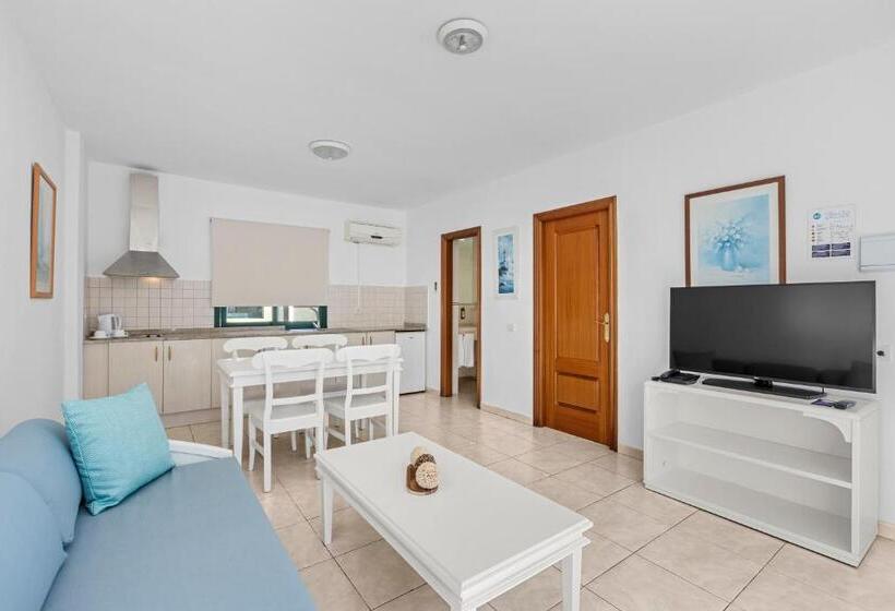 آپارتمان 1 خوابه با چشم‌انداز استخر, O7 Aloe Corralejo
