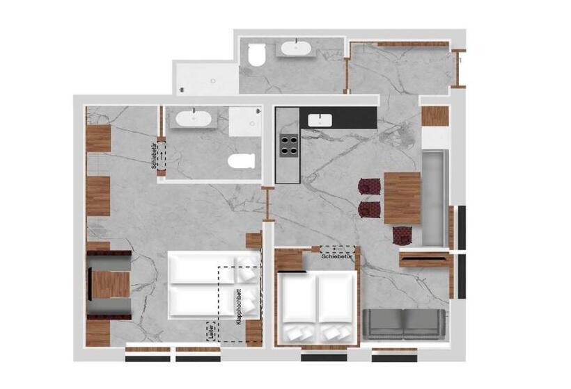 Апартаменты Economy 1 Спальня, Hofgut Apartment & Lifestyle Resort Wagrain