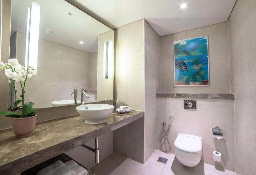 전망이 좋은 디럭스 스위트, Radisson Blu Hotel, Abu Dhabi Yas Island
