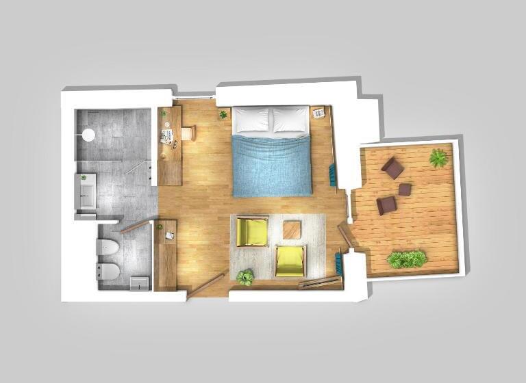 Номер Deluxe с Балконом, Haus Am Turm