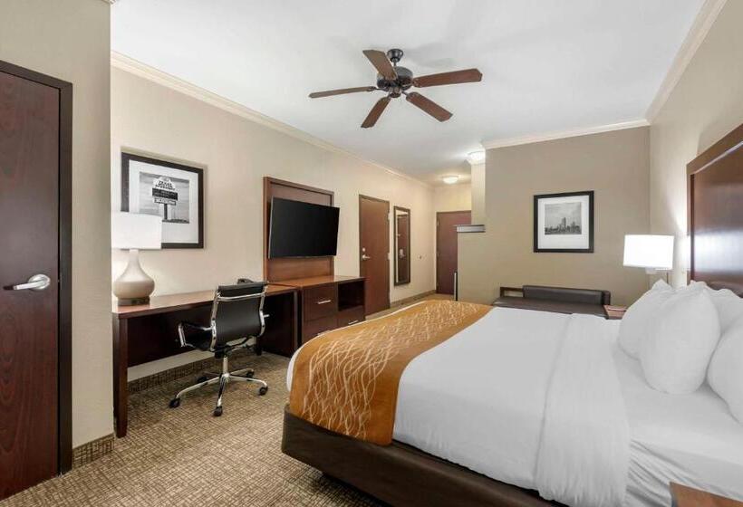 身障者適用キングサイズベッドルーム, Comfort Inn & Suites Fort Worth  Fossil Creek