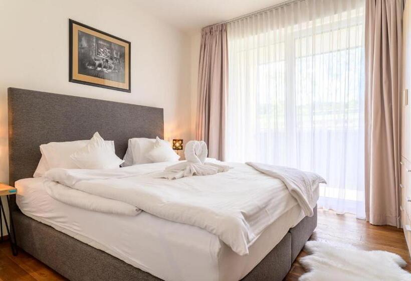 آپارتمان 1 خوابه با بالکن, Apartmány Resort Vrchlabí