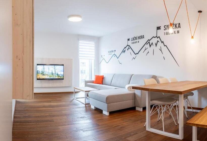 آپارتمان 1 خوابه با بالکن, Apartmány Resort Vrchlabí