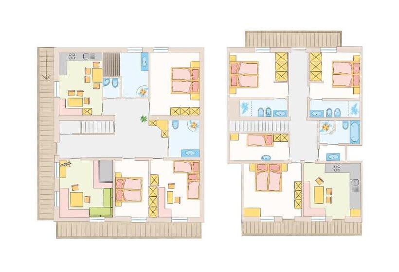 Апартаменты Superior 1 Спальня, Xl Appartements Steinhaus