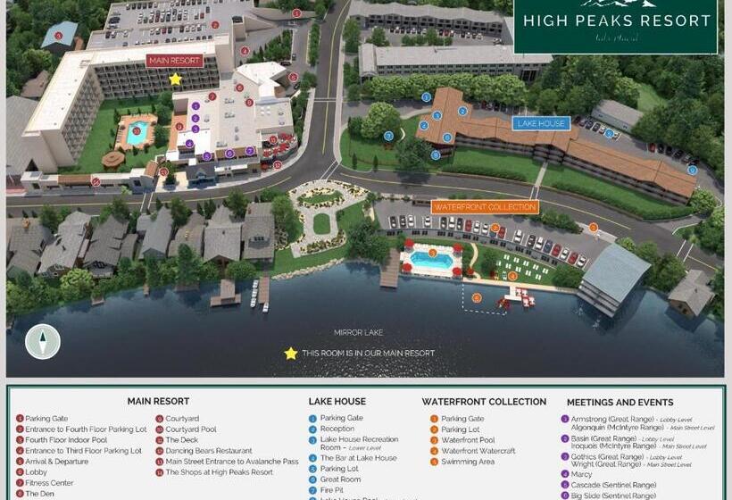 Номер Стандарт Кровать Кинг Адаптированный для Инвалидов, High Peaks Resort
