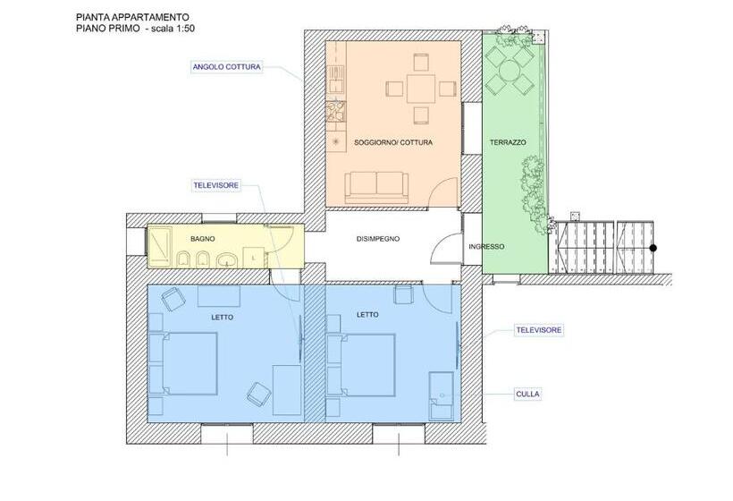 Апартаменты 1 Спальня с Балконом, Ludomar Country Residence   Rooms & Apartments