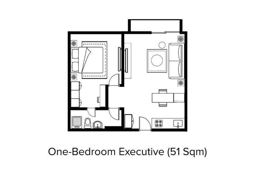 1 Bedroom Executive Apartment, Citadines Sudirman Jakarta