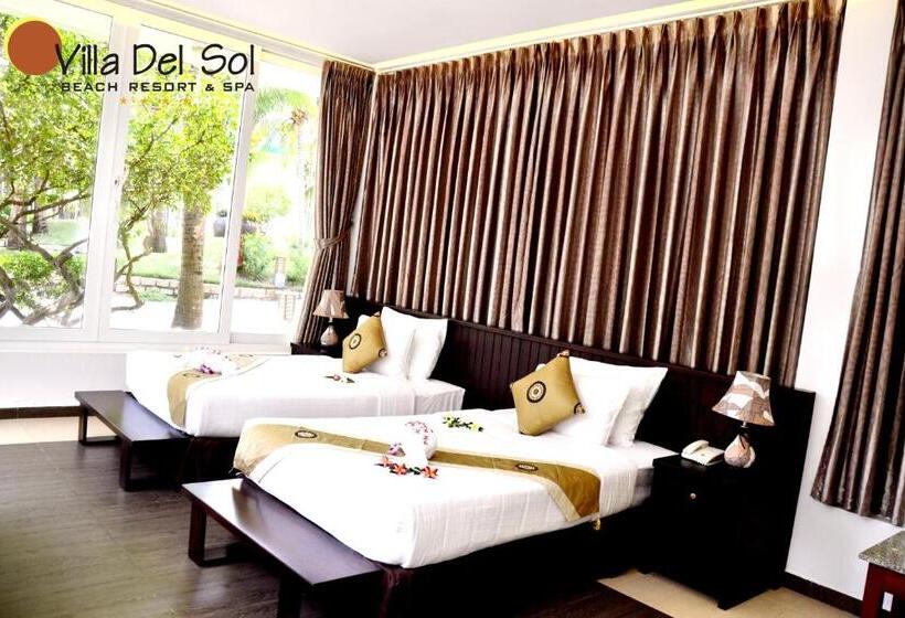 اتاق لوکس با چشم‌انداز باغ, Villa Del Sol Beach Resort & Spa