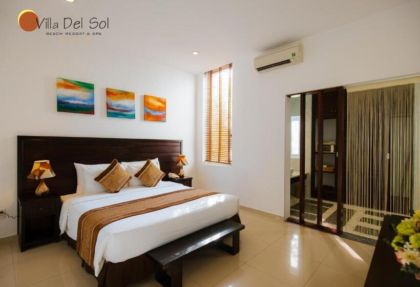 اتاق لوکس با چشم‌انداز باغ, Villa Del Sol Beach Resort & Spa