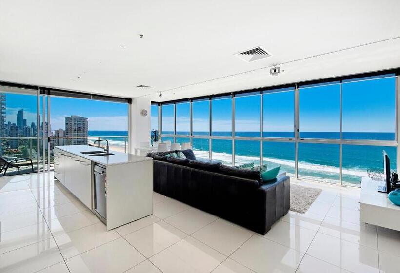 침실 3개 바다 전망 아파트, Ultiqa Air On Broadbeach