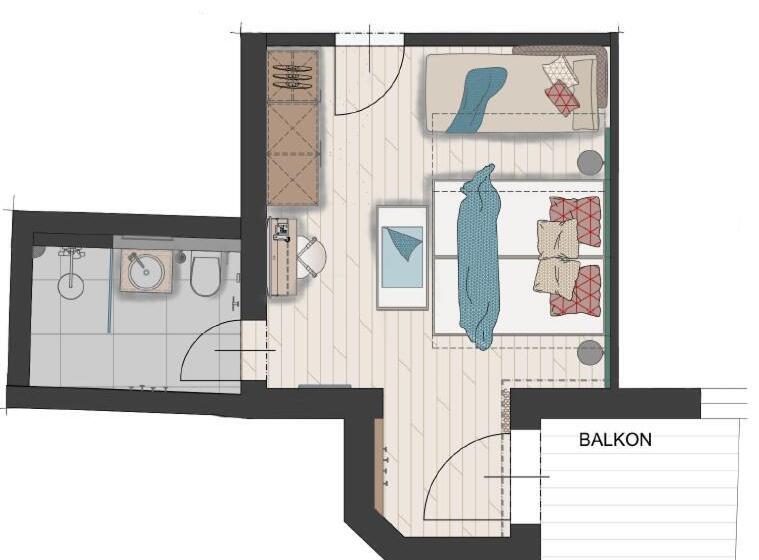 Номер Стандарт, Familienhotel Felsenhof