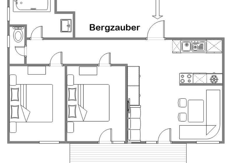 Апартаменты Superior 2 Спальни, Haus Fritz