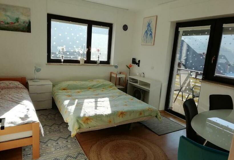اتاق خانوادگی با چشم‌انداز کوه, Room Panorama