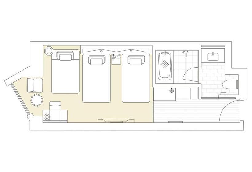Трехместный Номер Стандарт Вид на Сад, The Hotel Sanraku Kanazawa 21th December 2022 Open