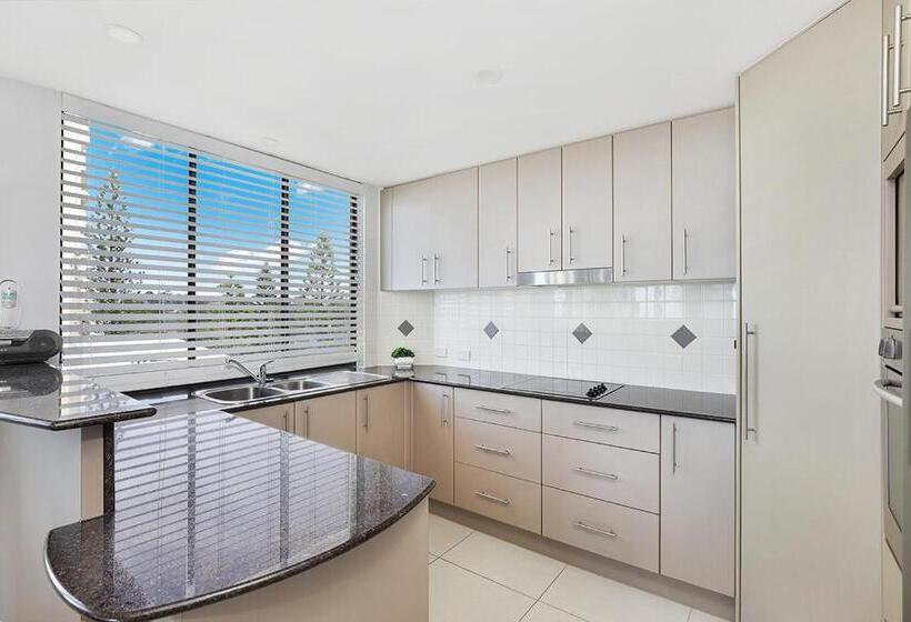 2침실 디럭스 아파트 바다 전망, Meridian Alex Beach Apartments