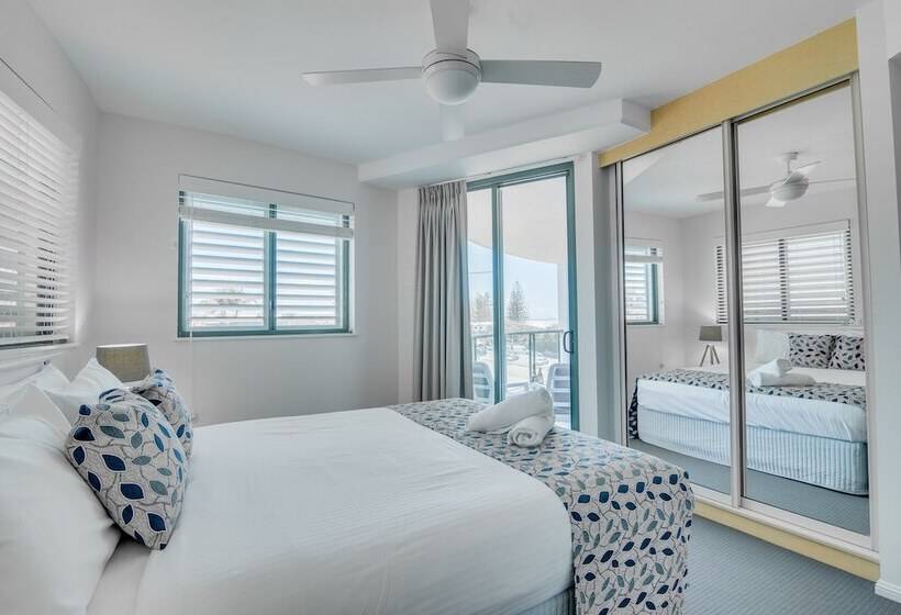 침실 2개 바다 전망 아파트, Grand Palais Boolarong Beachside Apartments