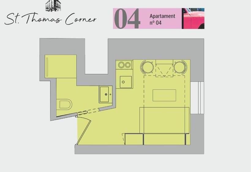 Апартаменты Basic 1 Спальня, Saint Thomas Corner   By Upstairs