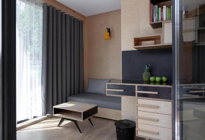 Апартаменты 1 Спальня с Террасой, Apartamenty Szuflandia Z Sauną, Jacuzzi, Przy Stoku Narciarskim
