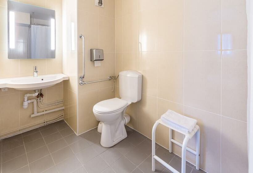 适合残疾人使用的标准间, B&b Hotel Rouen Parc Des Expos Zénith