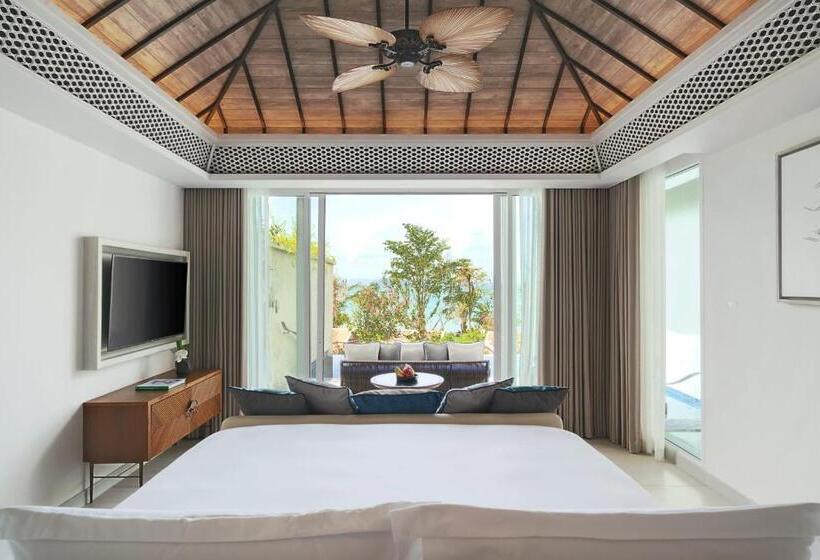 套房侧面可观海景, Banyan Tree Krabi