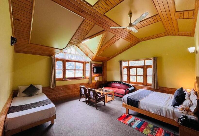 스탠다드 룸 킹사이즈 침대, Snow Clad Riverview Hotel & Resort, Manali
