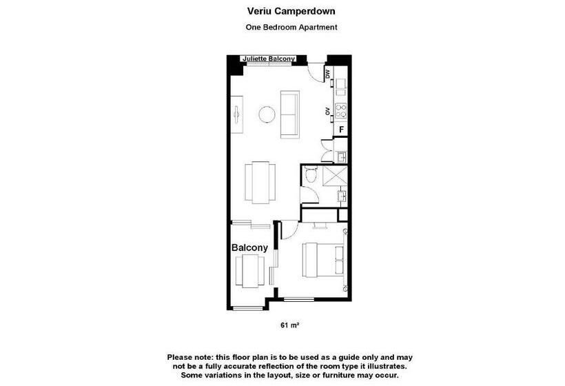 Apartamento 1 Dormitorio, Veriu Camperdown