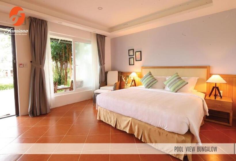 اتاق استاندارد با چشم‌انداز استخر, Famiana Green Villa