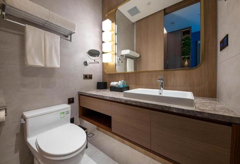 Номер Deluxe, Sha Zhi Ye Serviced Apartment Hotel   Houjie Wanda Plaza Liaoxia Subway Station