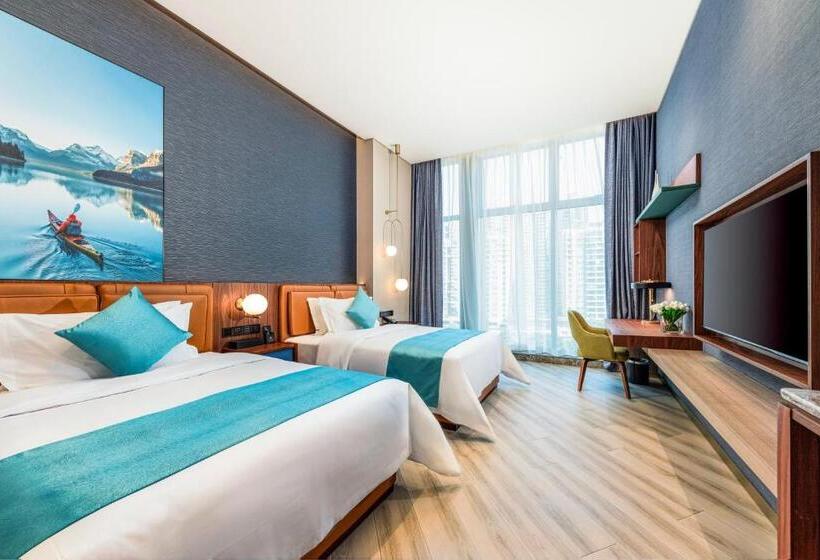Номер Superior, Sha Zhi Ye Serviced Apartment Hotel   Houjie Wanda Plaza Liaoxia Subway Station