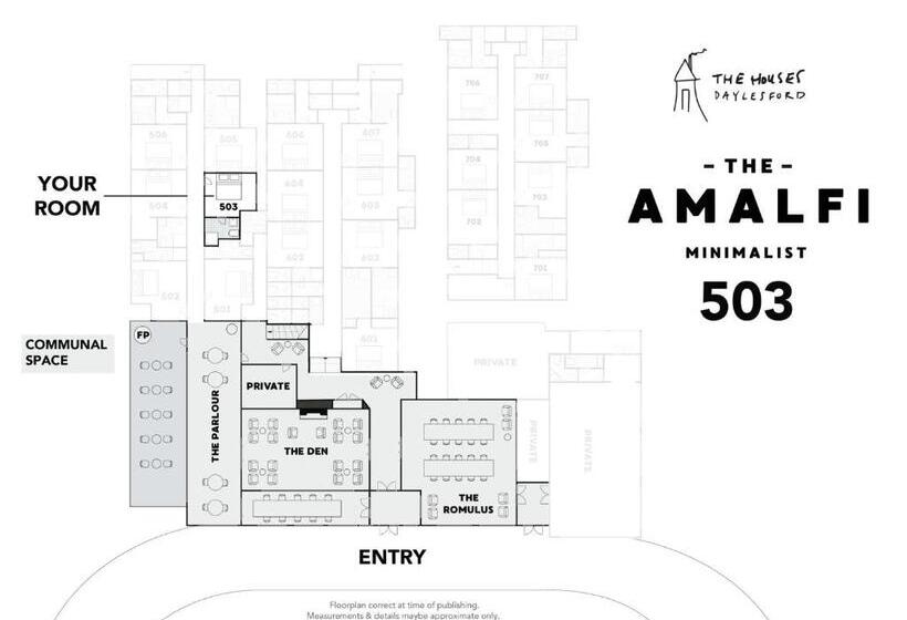 غرفة قياسية سرير كينج, The Amalfi Minimalist Room D