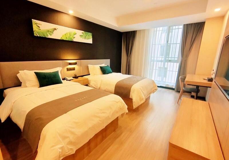 Номер Премиум, Thank Inn Zaozhuang Tengzhou Jinghe Road Zhenai Mall