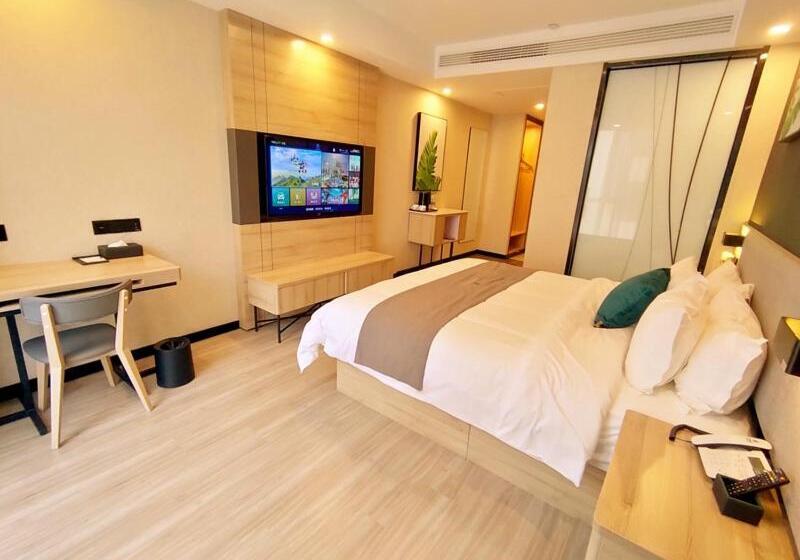 Номер Премиум, Thank Inn Zaozhuang Tengzhou Jinghe Road Zhenai Mall