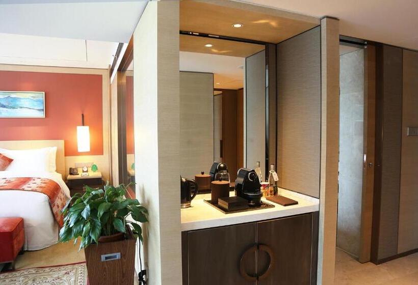 اتاق دلوکس با تخت کینگ و چشم‌انداز شهر, Grand Metropark Hotel Beijing