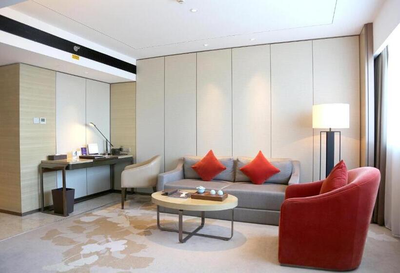 اتاق دلوکس با تخت کینگ و چشم‌انداز شهر, Grand Metropark Hotel Beijing