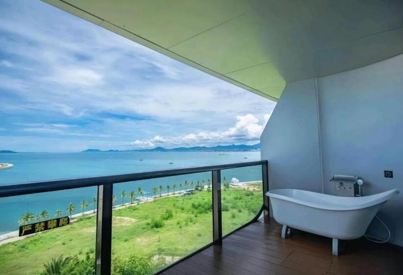キングサイズベッドのスタンダードルーム, Sanya Romantic Journey Sea Resort & Spa