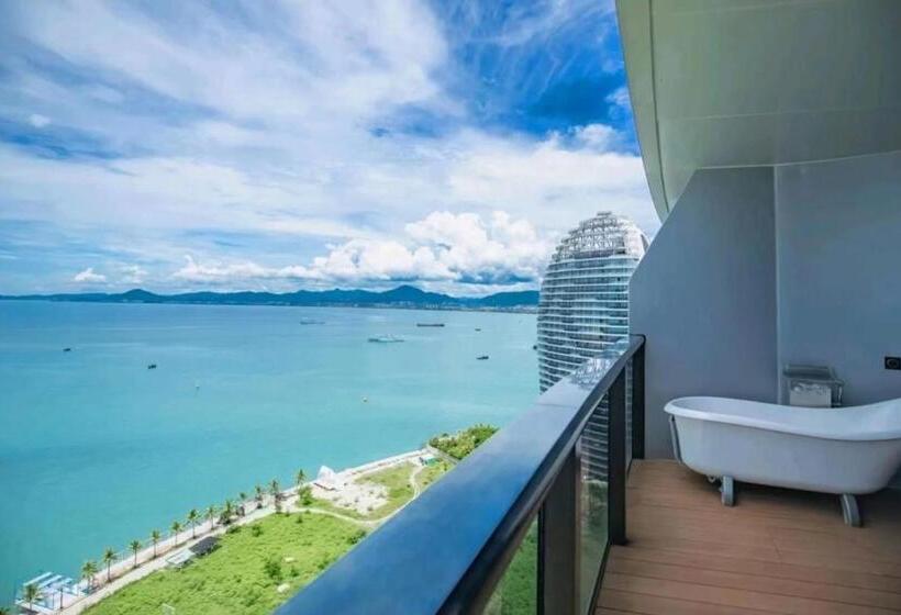 キングサイズベッドのスタンダードルーム, Sanya Romantic Journey Sea Resort & Spa