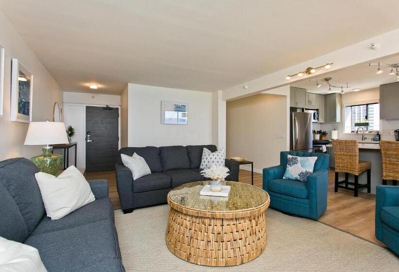 침실 1개 바다 전망 아파트, High Floor Luxury Oceanfront At Waikiki Beach Tower