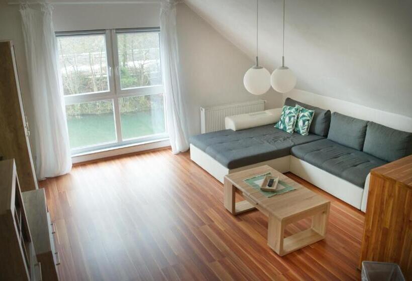 Апартаменты 1 Спальня, Pension & Seminarhaus Haus Am Fluss