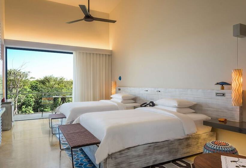 带2个双人床的标准工作室, Andaz Mayakoba Resort Riviera Maya, By Hyatt