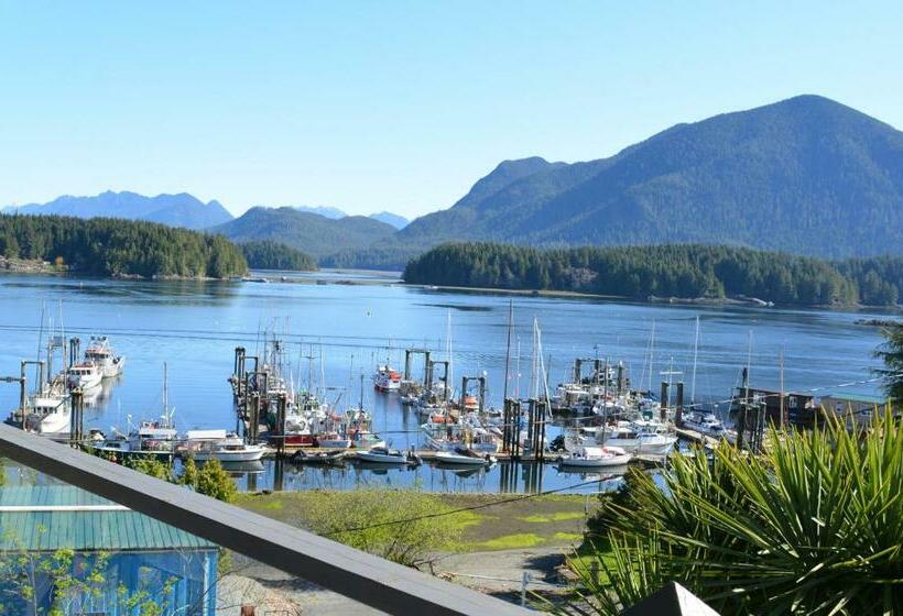 غرفة قياسية مطلّة علي البحر مزوَّدة بشُرفة, Tofino Motel Harborview