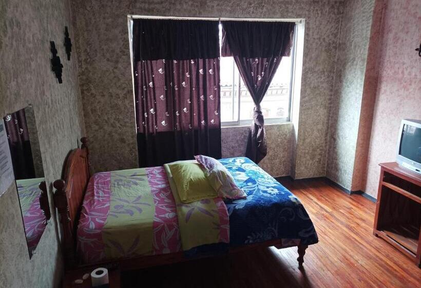 스탠다드 싱글 룸 공동욕실, La Perla Cuencana Hostal