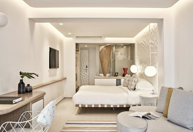 디럭스 룸 가든 전망, Myconian Kyma, A Member Of Design Hotels