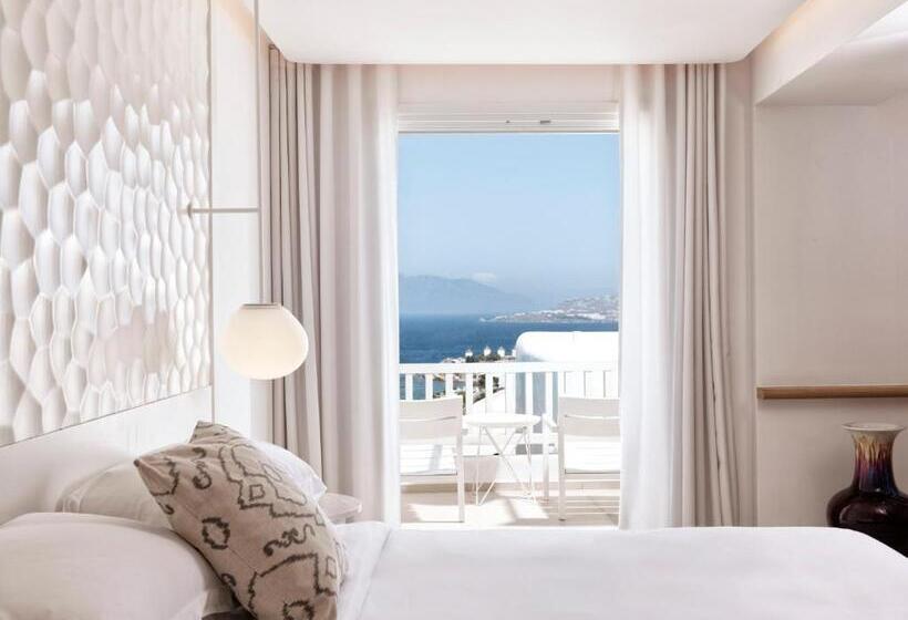 غرفة ديلوكس ذات إطلالة جانبية على البحر, Myconian Kyma, A Member of Design Hotels