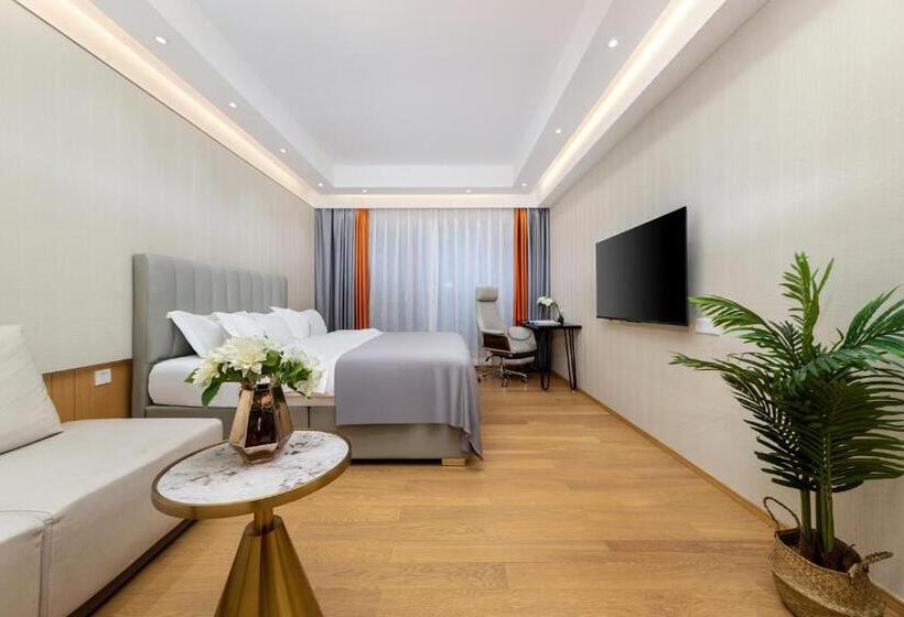 Quarto Deluxe, Doria Home International Apartment  Guangzhou Huijin Ifc Keyun Road Metro Branch Canton Fair Free Sh