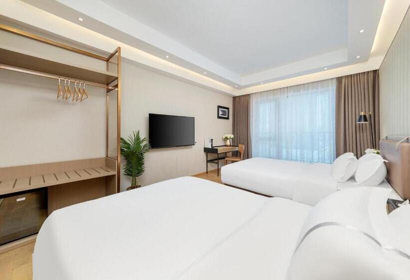 Quarto Deluxe, Doria Home International Apartment  Guangzhou Huijin Ifc Keyun Road Metro Branch Canton Fair Free Sh
